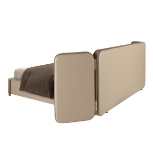 Pat dublu tapitat design LUX Mink 180x200cm - Img 5
