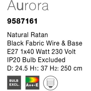 Pendul boho style design natural Aurora natur NVL-9587161 78768 universul-luminii.ro