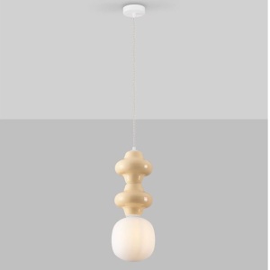 Pendul ceramic design modern CHIC galben 152138 universul-luminii.ro