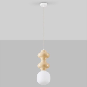 Pendul ceramic design modern CHIC galben 232408 universul-luminii.ro