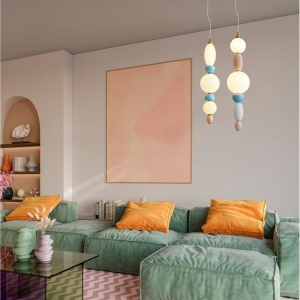Pendul ceramic design modern LED CLEMENTINE 232458 universul-luminii.ro