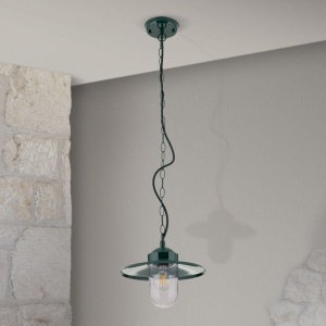 Pendul de exterior stil vintage IP44 EDWARD verde 157368 universul-luminii.ro