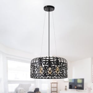 Pendul design clasic ALESSANDRA negru mat 2158 RX - Img 5