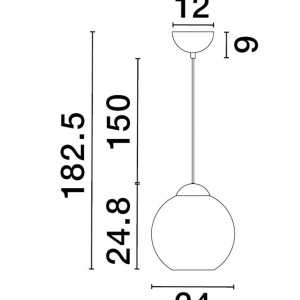 Pendul design decorativ modern MIDORI 214158 universul-luminii.ro