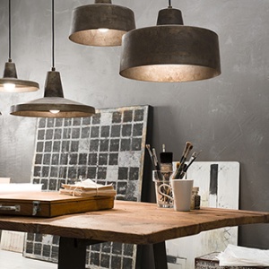 Pendul design minimalist Industrial Style, diam.30cm, Officina 268.01.FF 173038 universul-luminii.ro