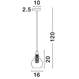 Pendul design modern 16cm Filo NVL-1500202811 78188 universul-luminii.ro