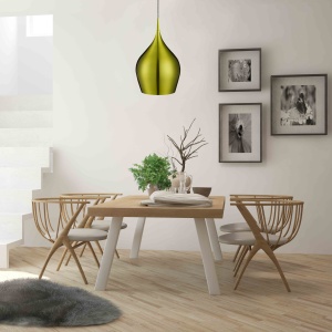 Pendul design modern 26cm Vibrant verde 6461-26GR SRT 73328 universul-luminii.ro