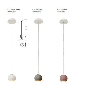 Pendul design modern decorativ GALAXIA alb 132308 universul-luminii.ro
