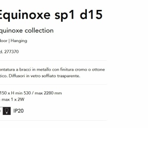 Pendul design modern Equinoxe sp1 d15 alama 119448 universul-luminii.ro