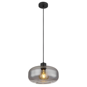 Pendul design modern Giuseppe negru, fumuriu - Img 1