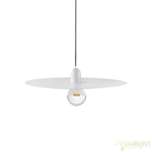 Pendul design modern minimalist PLAT alb 68146 - Img 2