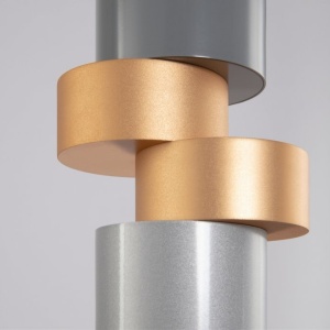Pendul design modern Palette gri, auriu, argintiu 9,5cm - Img 3