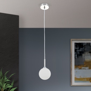 Pendul design modern SNOWWHITE crom satin - Img 3