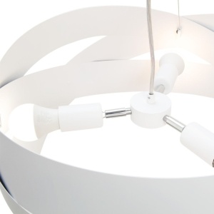 Pendul design modern Tornado alb 50cm 215738 universul-luminii.ro