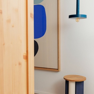 Pendul design modern WHIZZ albastru, alb - Img 4