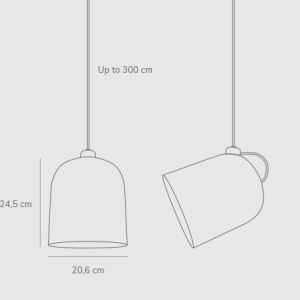 Pendul dimabil directionabil design modern Angle negru 2020673003 DFTP 194848 universul-luminii.ro