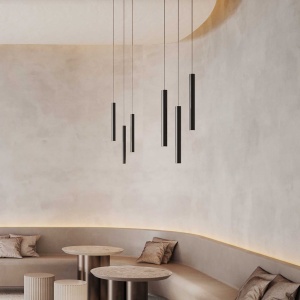 Pendul LED, accesoriu pentru sina magnetica Ego negru 12w 3000k on-off 223458 universul-luminii.ro