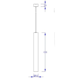 Pendul LED CCT BOLONIA 45cm negru - Img 2