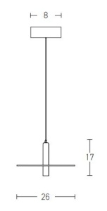 Pendul LED decorativ design modern Kurt alb 153478 universul-luminii.ro
