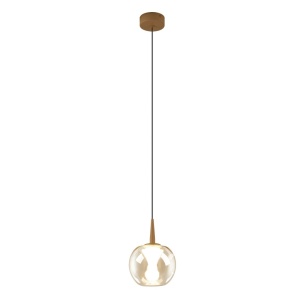 Pendul LED design decorativ ANDROMEDA auriu/bronz