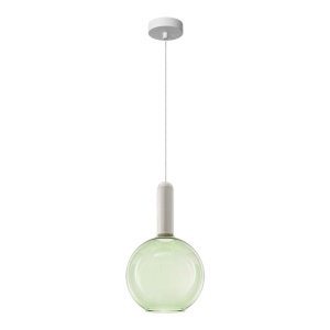 Pendul LED design decorativ LIORA verde clar/alb