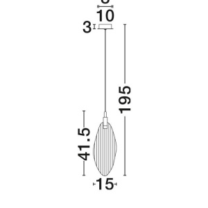 Pendul LED design decorativ SERIQ - Img 8