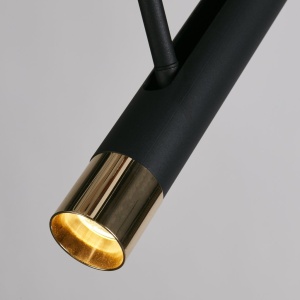 Pendul LED design minimalist Belle negru/auriu - Img 2