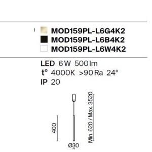 Pendul LED design minimalist Pro Base alb - Img 7