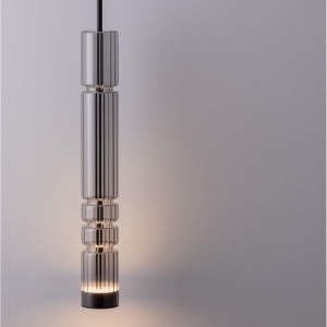 Pendul LED design modern BENTO gri fumuriu 152258 universul-luminii.ro