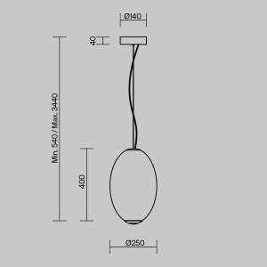 Pendul LED design modern Bruma - Img 2