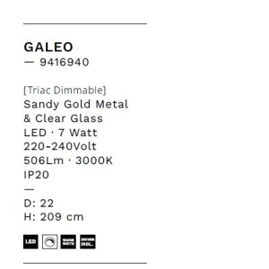Pendul LED design modern decorativ GALEO 236988 universul-luminii.ro