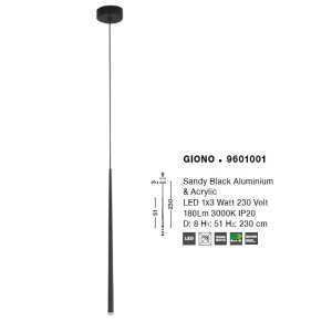 Pendul LED design modern Giono NVL-9601001 - Img 2