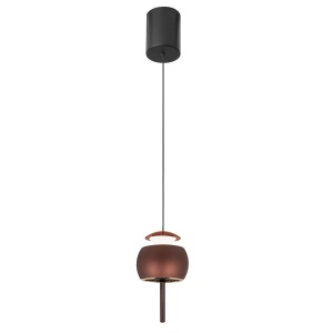Pendul LED design modern ROLLER cafeniu - Img 1