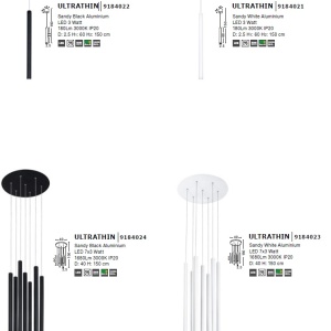 Pendul LED design modern ULTRATHIN negru NVL-9184022 - Img 4