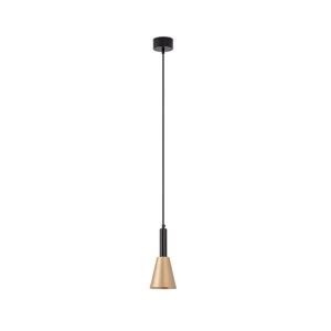 Pendul LED design modern Ziech negru, auriu - Img 1