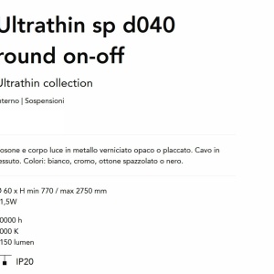 Pendul LED minimalist Ultrathin sp d040 round on-off alama - Img 5