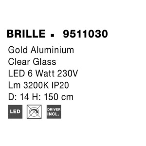 Pendul LED modern design elegant BRILLE - Img 7