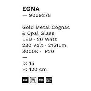 Pendul, Lustra LED design modern Egna 15cm 147958 universul-luminii.ro