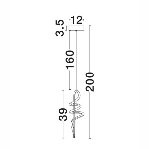 Pendul, Lustra suspendata LED SOLINE - Img 2