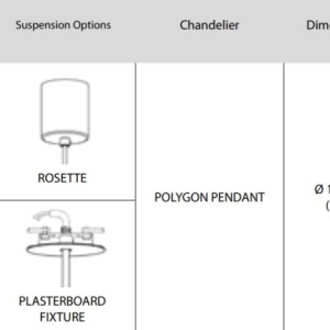 Pendul modern design LUX realizat manual POLYGON - Img 10