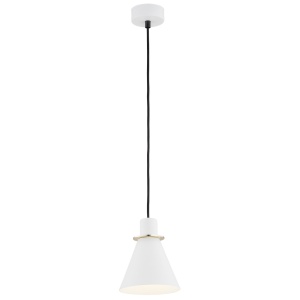 Pendul modern design retro Beverly alb/auriu - Img 1