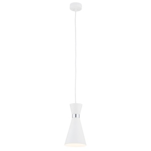 Pendul modern metalic stil industrial LUKKA alb