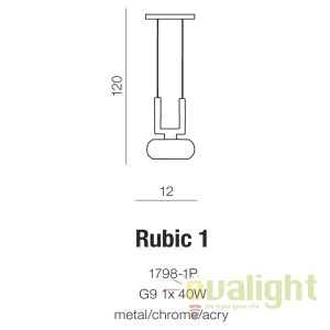 Pendul modern Rubic 1 180108 universul-luminii.ro