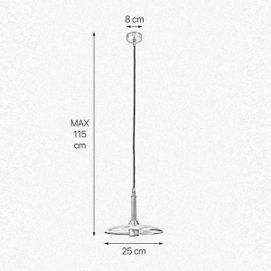 Pendul realizat manual din alama Elio 25cm - Img 4