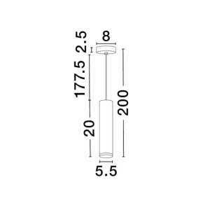 Pendul stil minimalist protectie IP44, MAO, NVL-9011421 247658 universul-luminii.ro