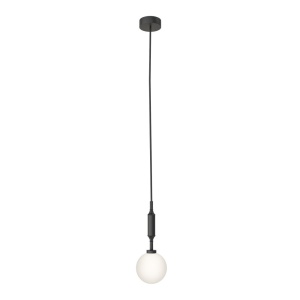 Pendul suspendat din metal negru 31cm si glob sticla Ero I - Img 4