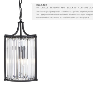 Pendul traditional stil clasic Victoria negru 8092-2BK SRT 59508 universul-luminii.ro