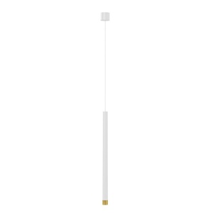 Pendul tubular stil minimalist QI Bianco / Gold 50