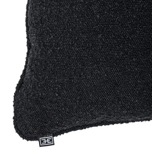 Perna decorativa LUX 50x50cm, Bouclé Black S 115146 HZ - Img 2
