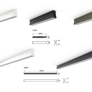 Plafonera LED design liniar HANOK 14W 4000K alba 133368 universul-luminii.ro